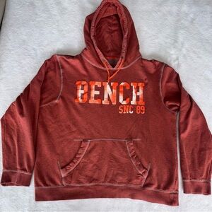 Bench Men's Maroon Hoodie Sweater